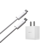 Two USB-C cables and a power adapter with 'VENTY' branding
